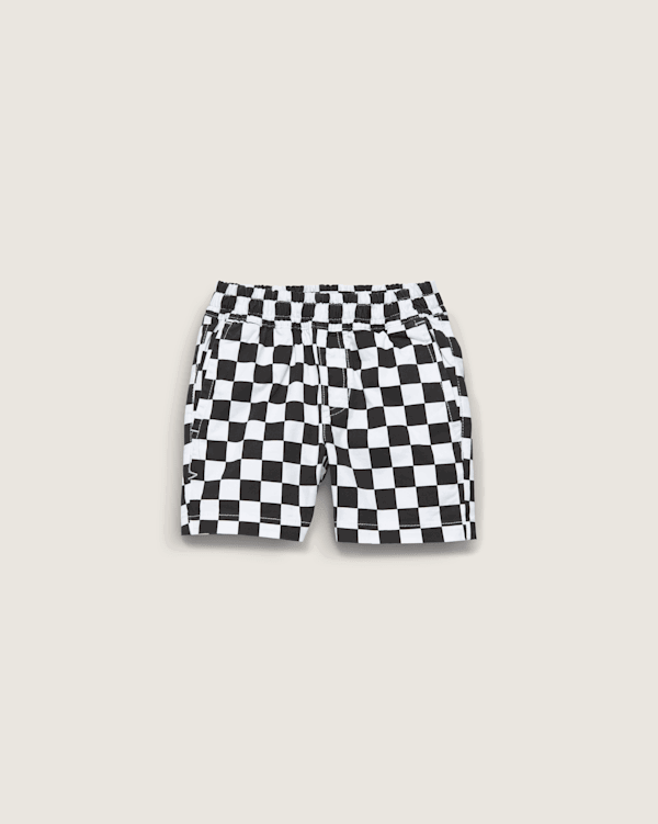 Little Kids Range Elastic Checkerboard Shorts
