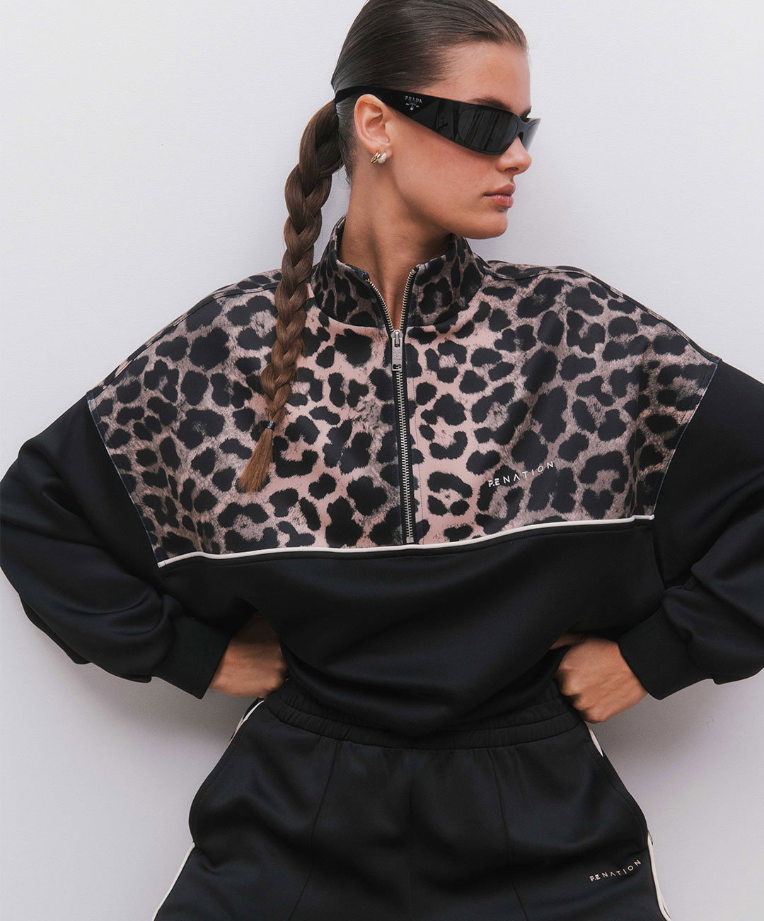 boundless zip neck sweat