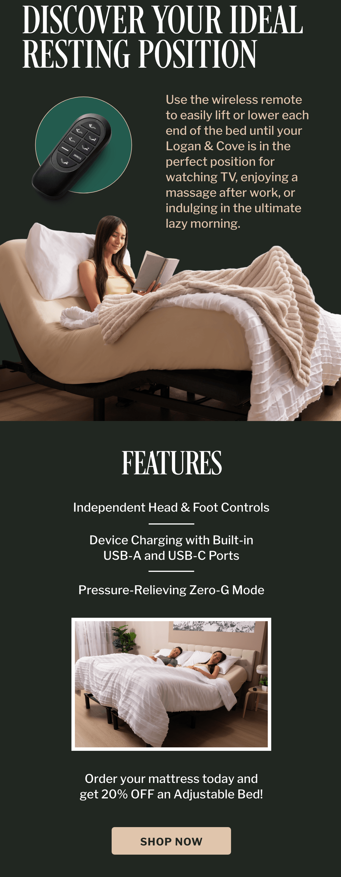 20% Off Adjustable Beds