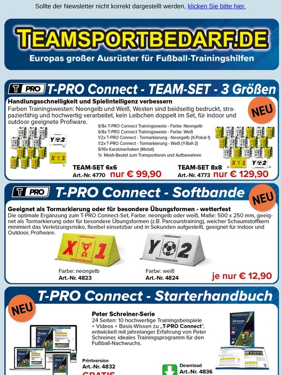 NEU! T-PRO Connect TEAM-SET - ab 99,90 €