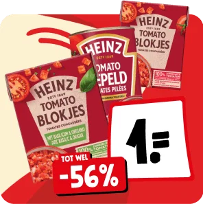Heinz tomatenproducten nu €1