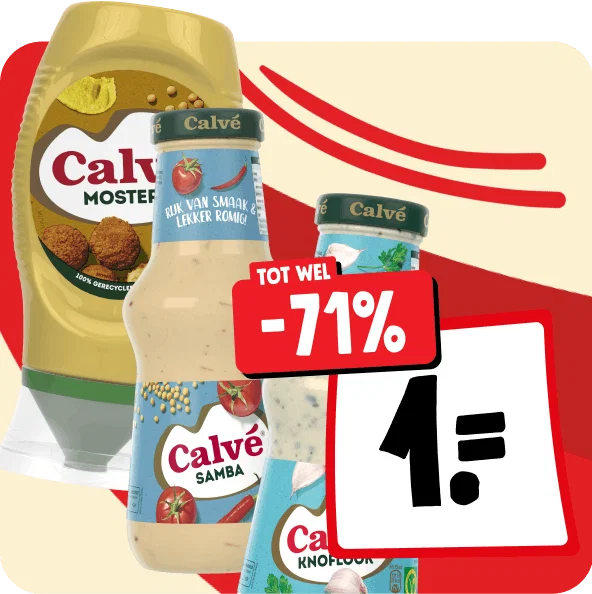 Calvé sauzen nu €1