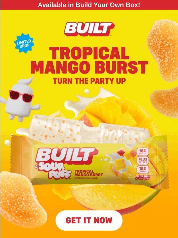 Tropical Mango Burst just dropped! 🍋🥭