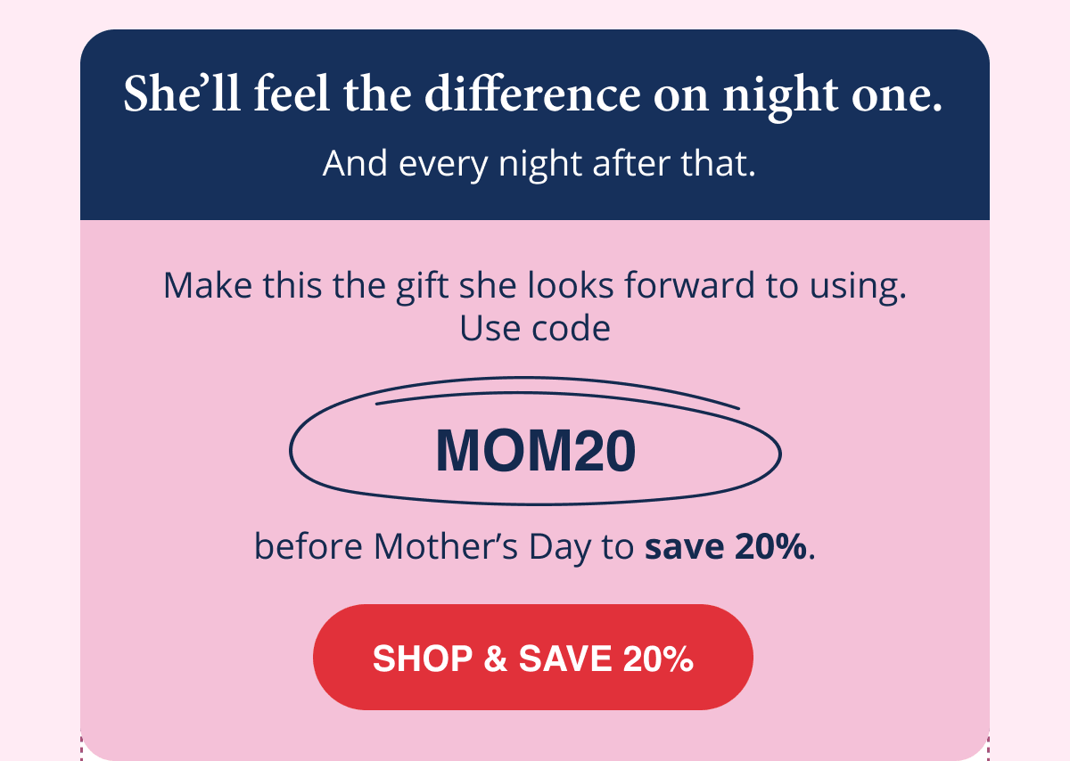 SHOP & SAVE 20% With Code MOM20