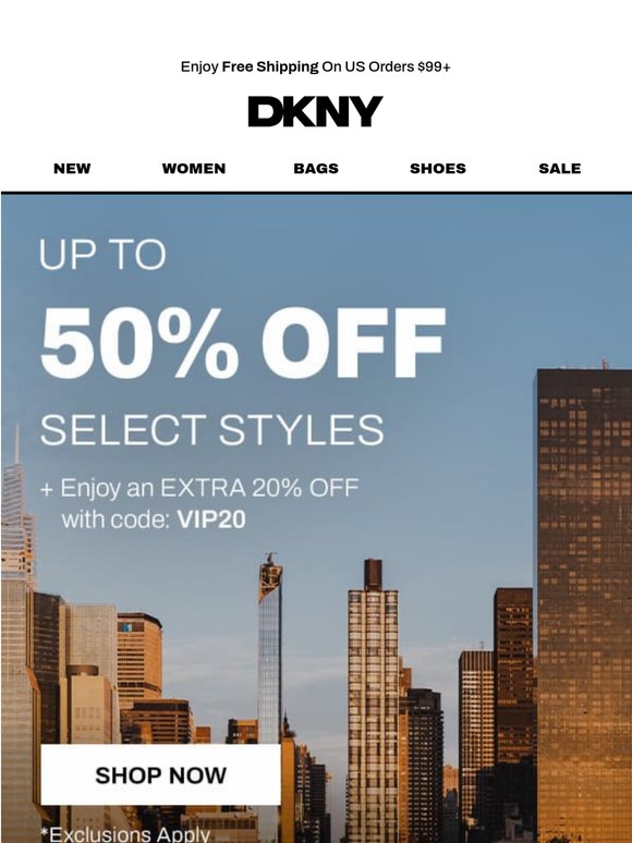 Enjoy Up To 50% Off Select Styles