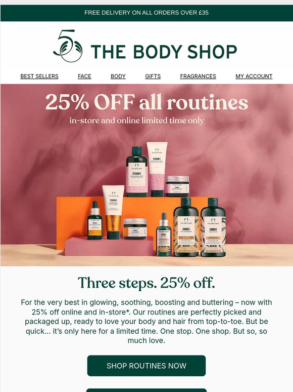 Upgrade your routine with 25% off ✨