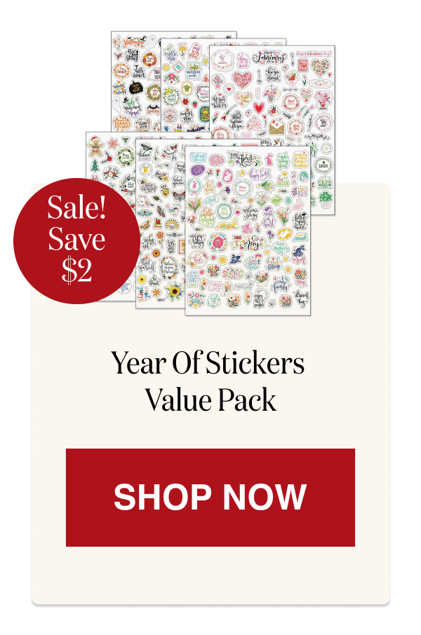 Year Of Stickers Value Pack [Click here to Shop Now]