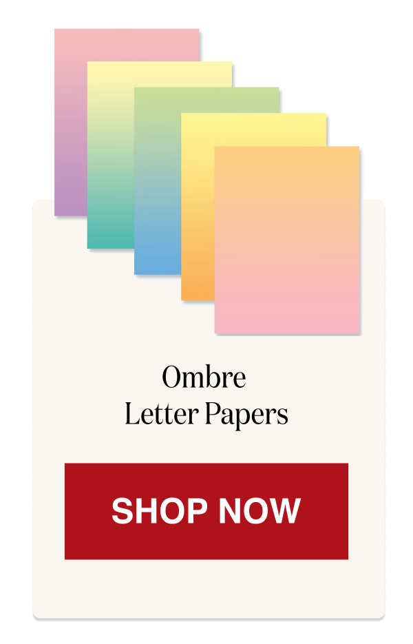 Ombre Letter Papers [Click here to Shop Now]
