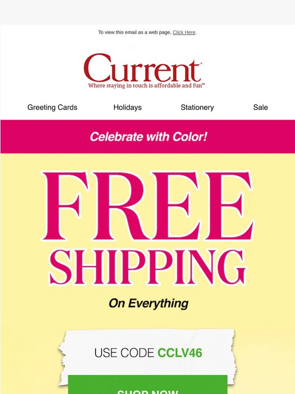 Free Shipping for Cinco de Mayo!