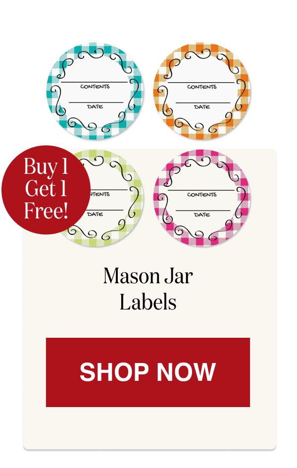 Mason Jar Labels [Click here to Shop Now]