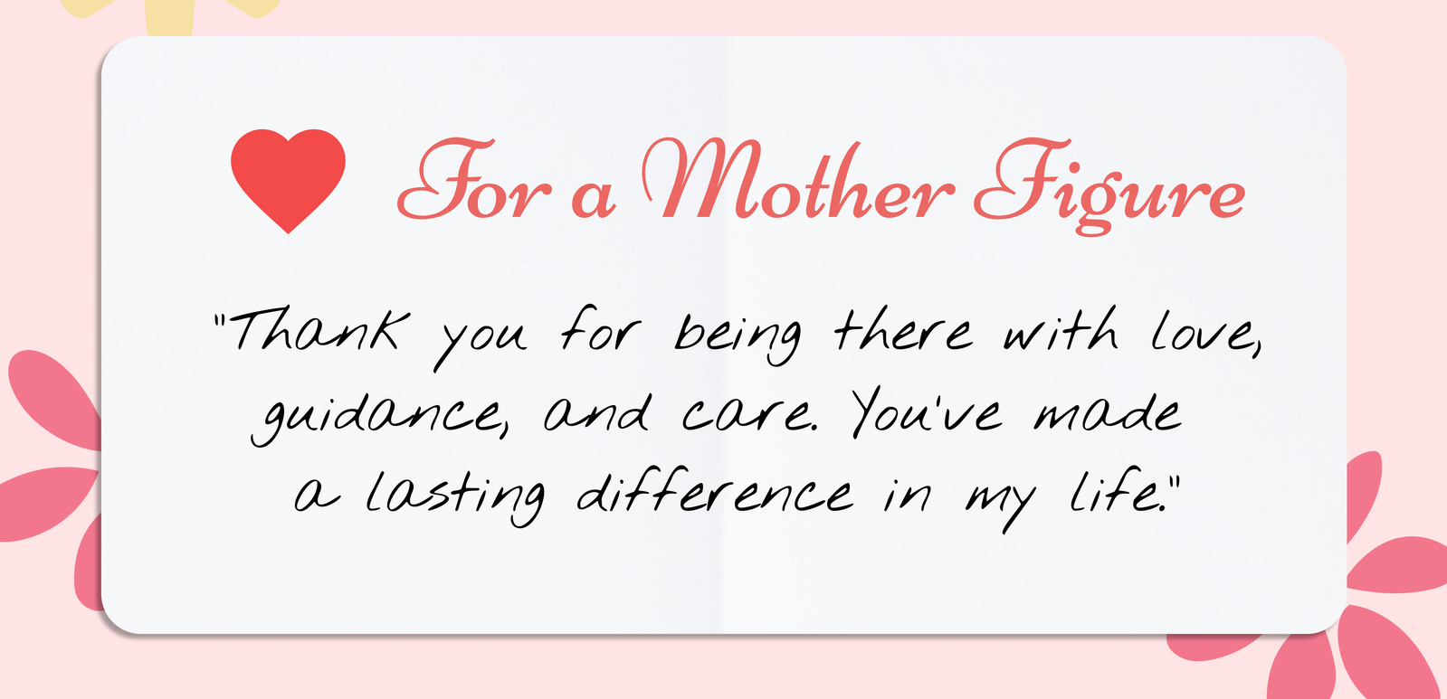 For a Mother Figure
