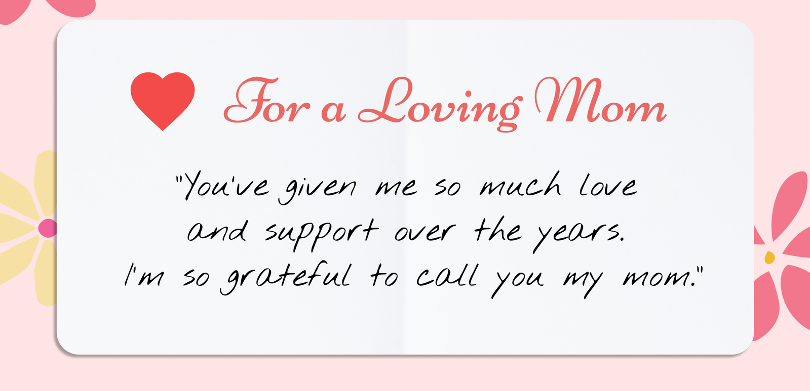 For a Loving Mom