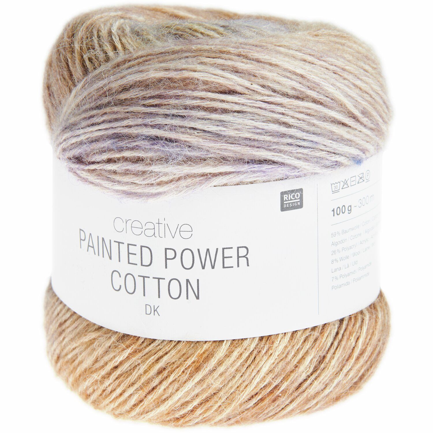 Creative Painted Power Cotton dk in Beach Pebbles