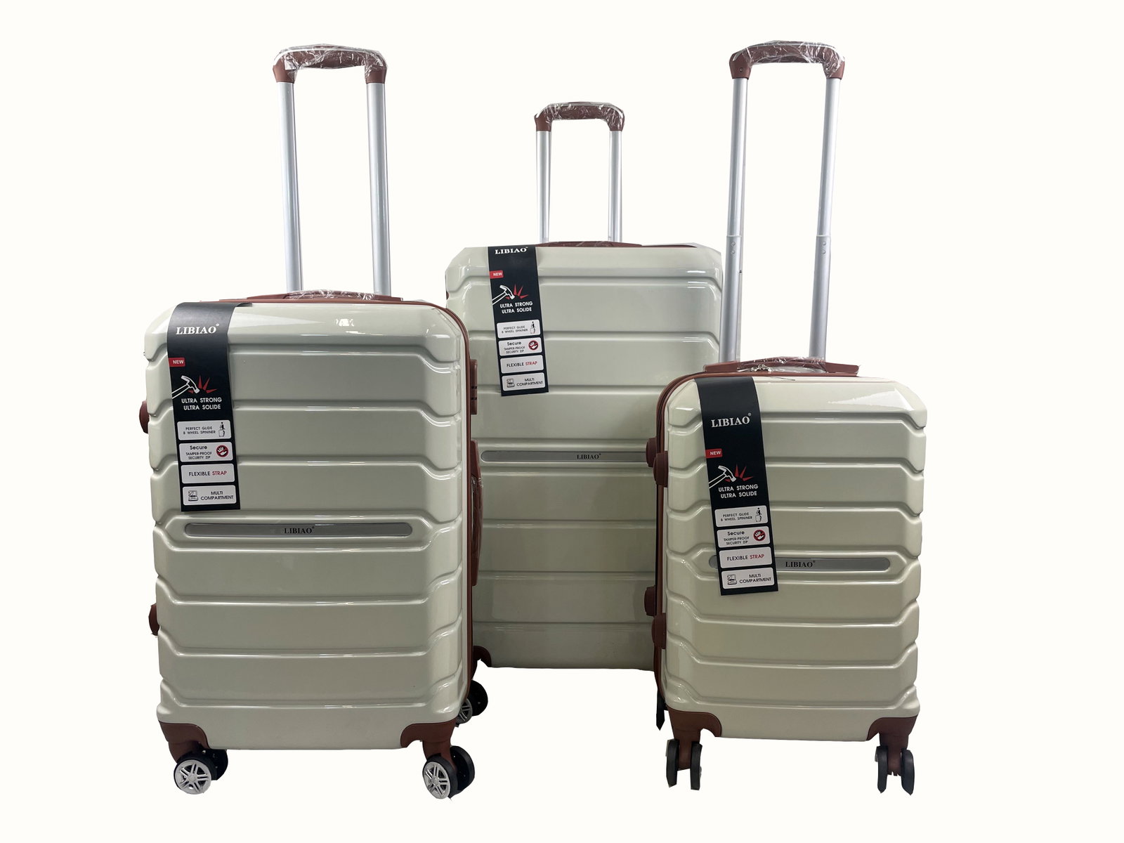 Image of Libiao A07  Kofferset 3 Delig - 85l &  50l & 30l - Wit