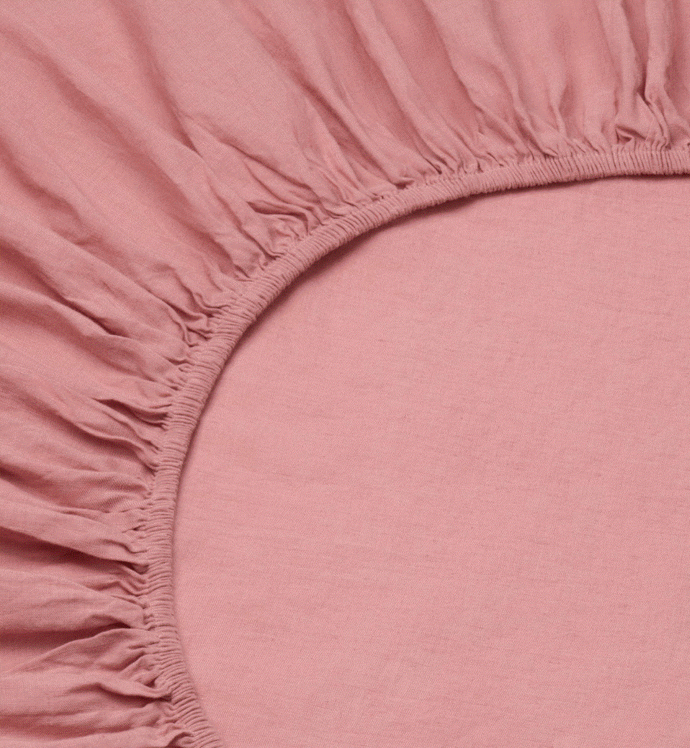 Dusty Pink Linen Blend Fitted Sheet