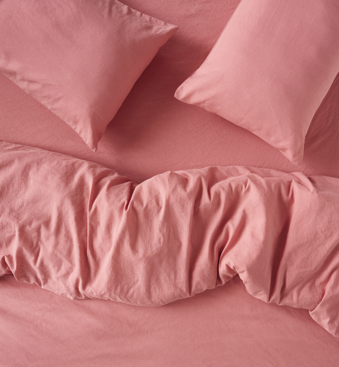 Dusty Pink Linen Blend Duvet Cover 