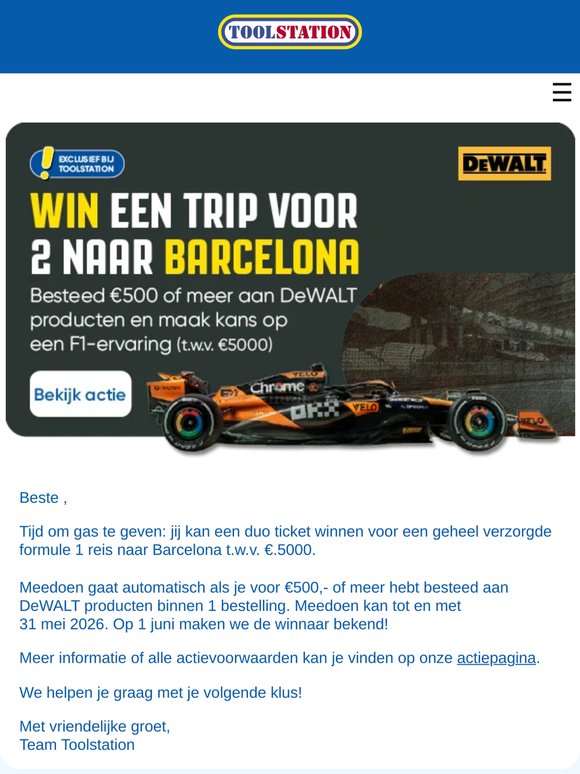 Maak kans op een F1-trip naar Barcelona 🏁