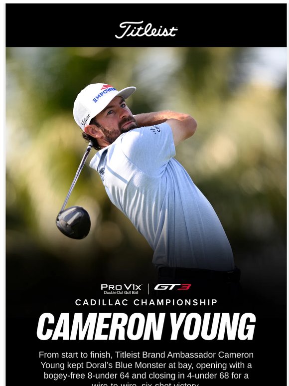 Cameron Young Goes Wire-to-Wire to Win by Six Shots