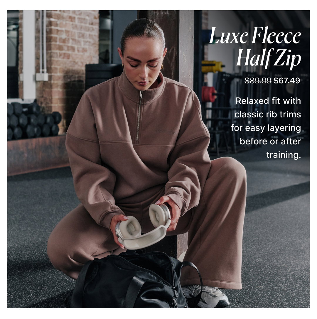 Luxe Fleece Half Zip Was $89.99 Now $67.49