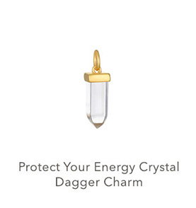 Protect Your Energy Crystal Dagger Charm