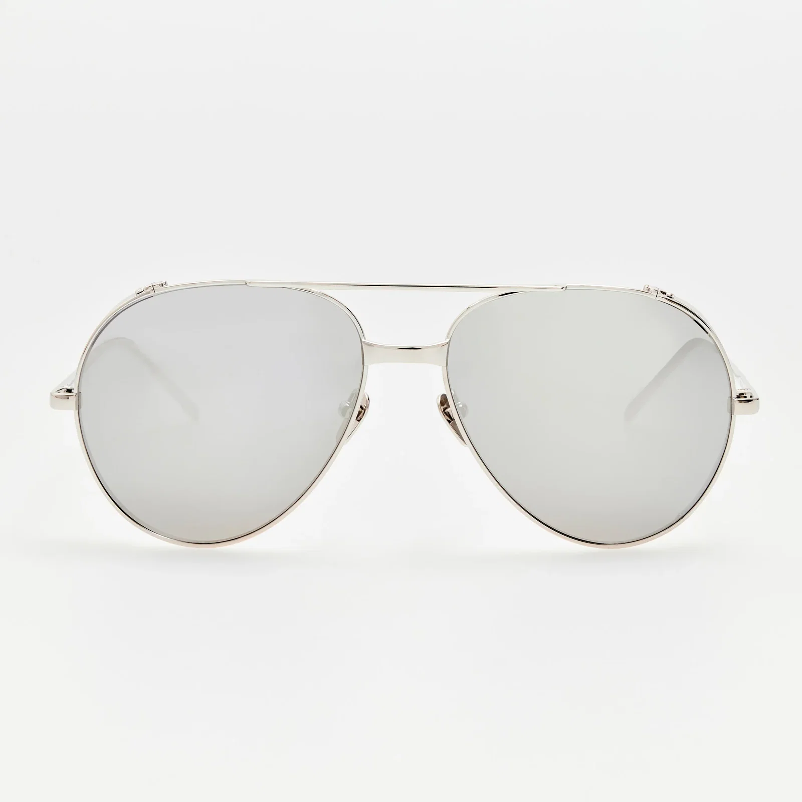 Image of Aviator Sunglasses in 22K White Gold and Platinum