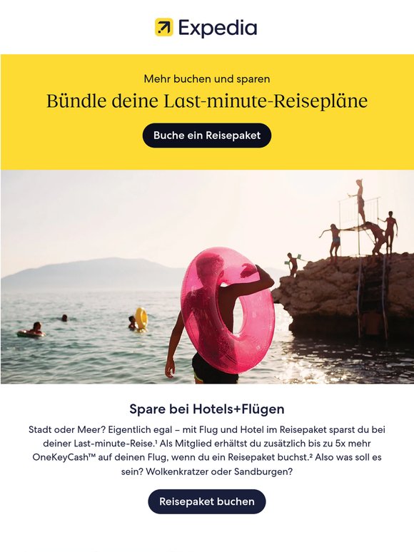 Reisepakete für deine Last-minute-Reise