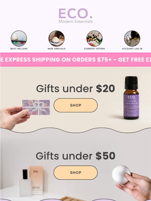 Natural gifts under $50 🎁