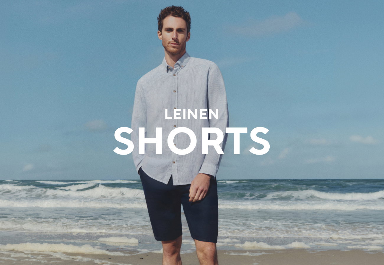 Leinen Shorts - Details per Klick
