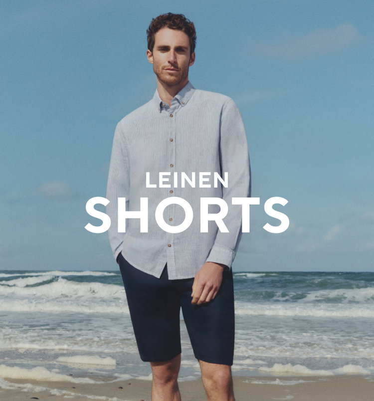 Leinen Shorts - Details per Klick