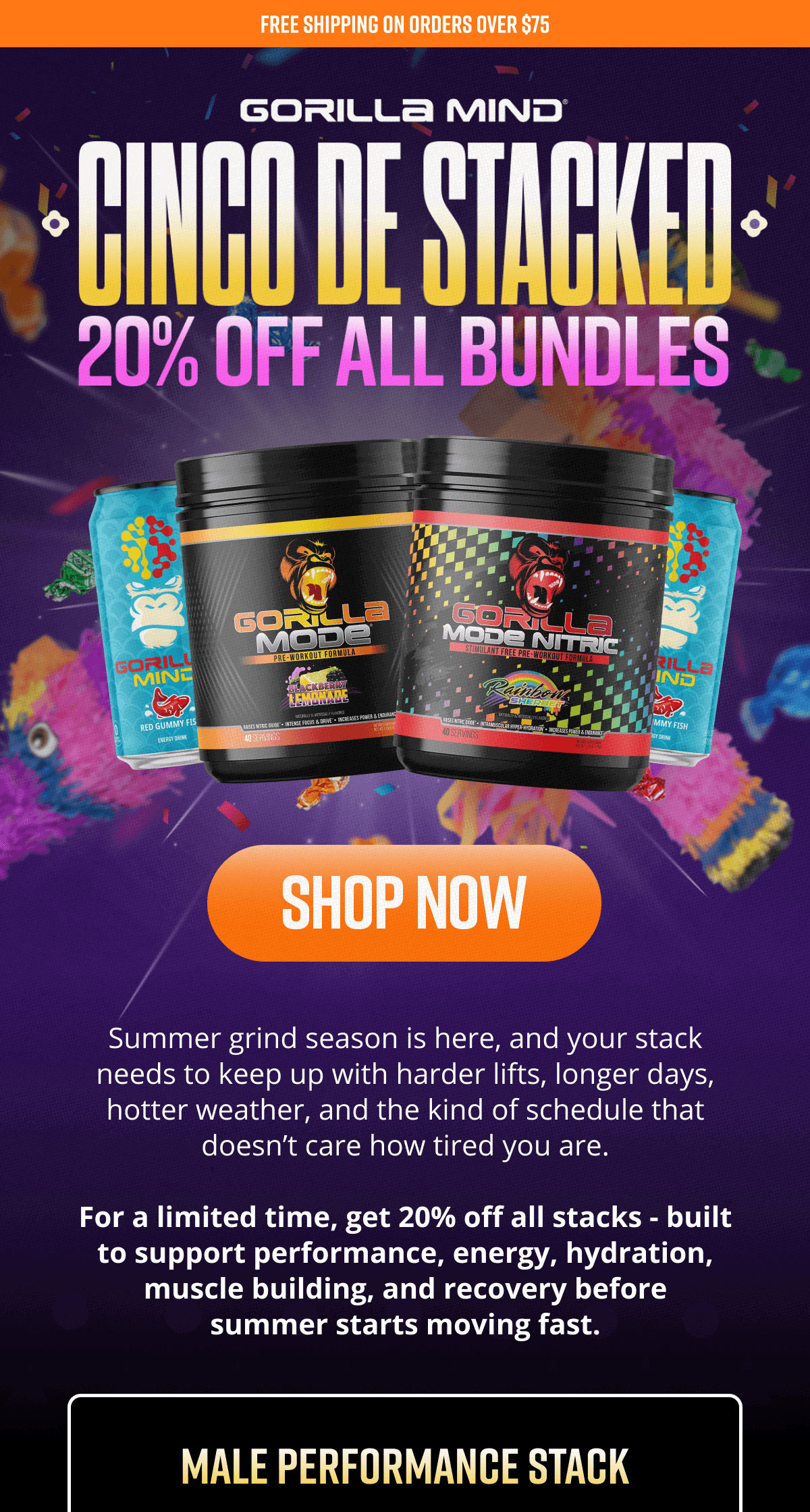 Shop Now (Cinco De Stacked - 20% Off All Bundles) - Gorilla Mind