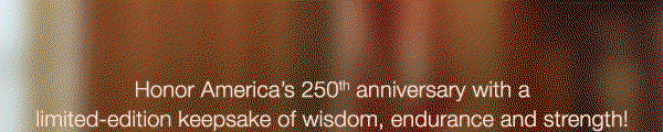 The USA 250th anniversary elephant figurine honors 250 years of strength, wisdom and endurance.