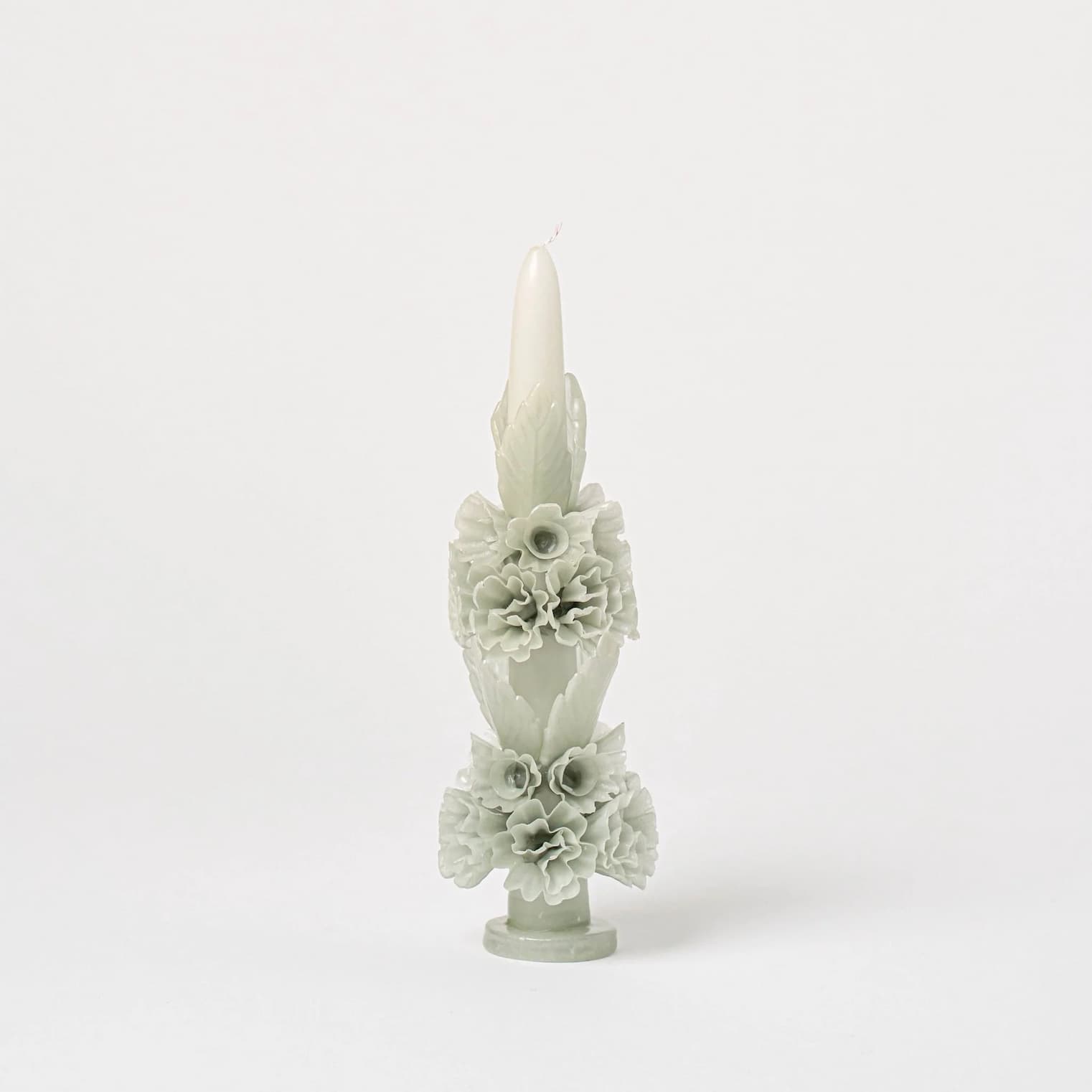 Tall Specialty Beeswax Candle | Grey