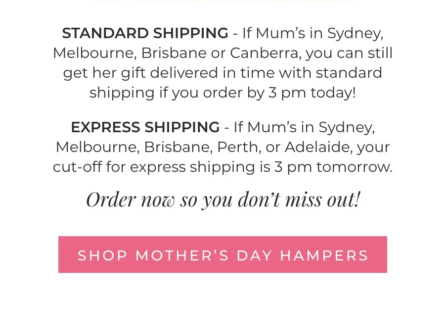 Shop Mother's Day Hampers