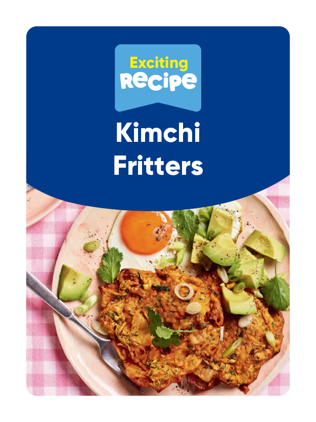 Exciting recipe. Kimchi Fritters