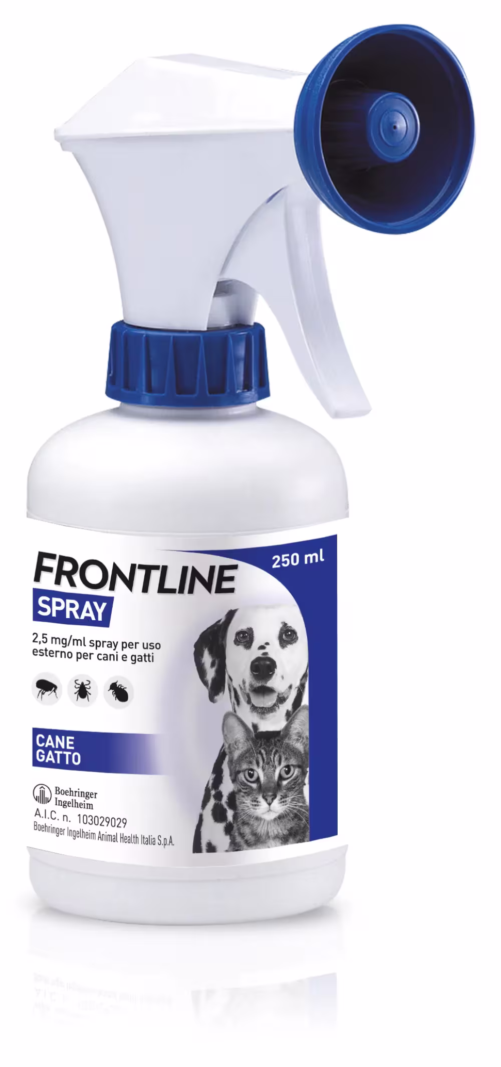 Frontline Spray Protegge Cani Gatti E Cuccioli Da Pulci Zecche E Pidocchi 250 ml