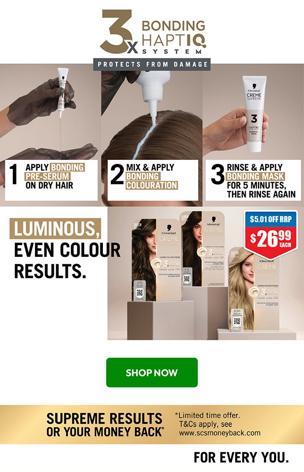 Shop Schwarzkopf Creme Supreme range today