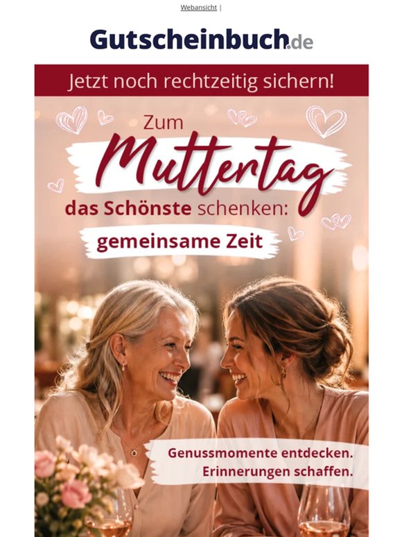 Jetzt noch rechtzeitig: Ab 9,99 € Schlemmerblock 2026/2027 zum Muttertag sichern!