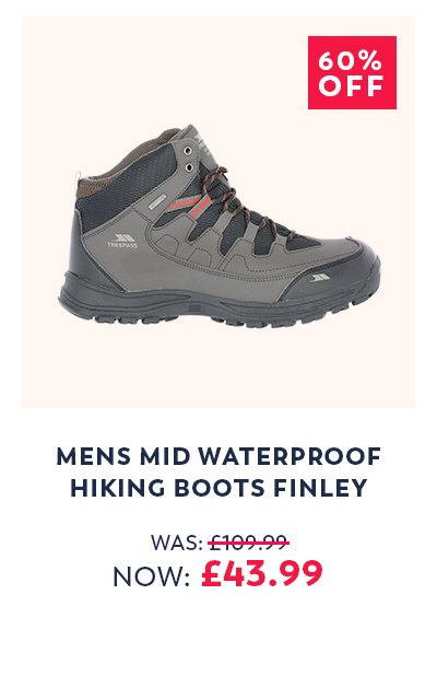 Mens Mid Waterproof Hiking Boots Finley