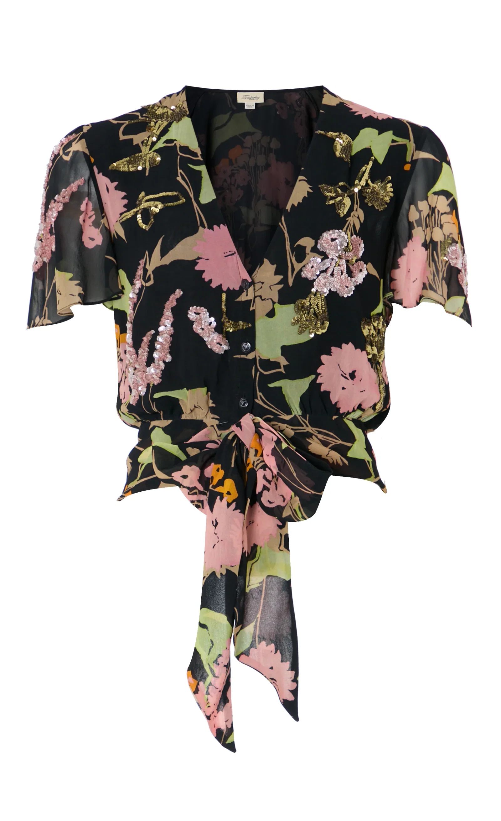 Image of Maisie Blouse - Black Mix