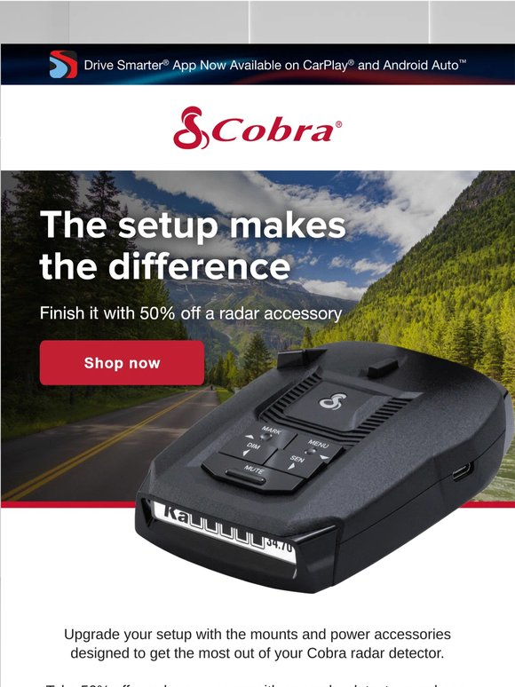 Take 50% off Any Radar Accessory