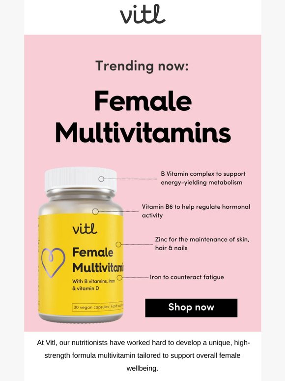 Multivitamins for women | Are we a part of your daily routine? 💛
