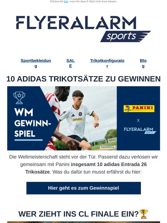 10 adidas Trikotsätze zu gewinnen! 👕