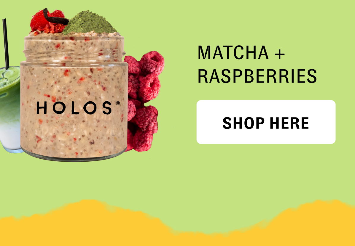 MATCHA + RASPBERRIES [SHOP HERE]