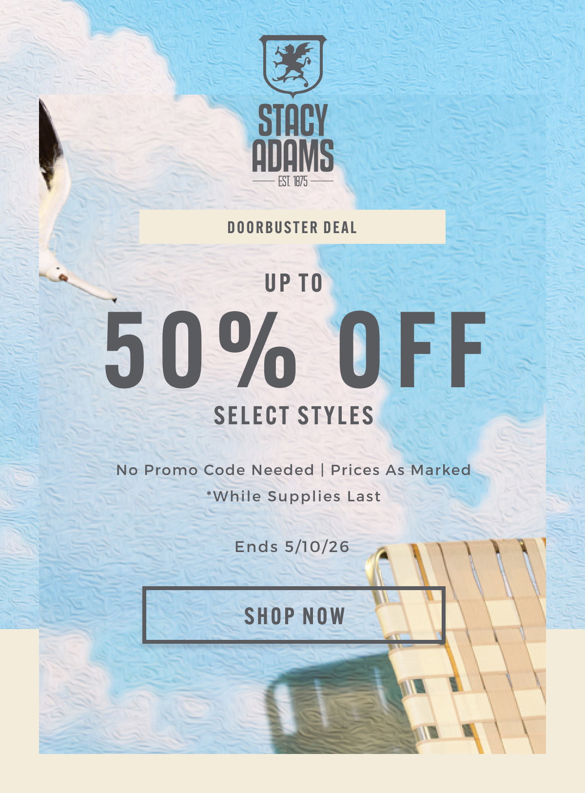 Up to 50% off select styles. No promo code needed | Prices as marked while supplies last. Display images to learn more.