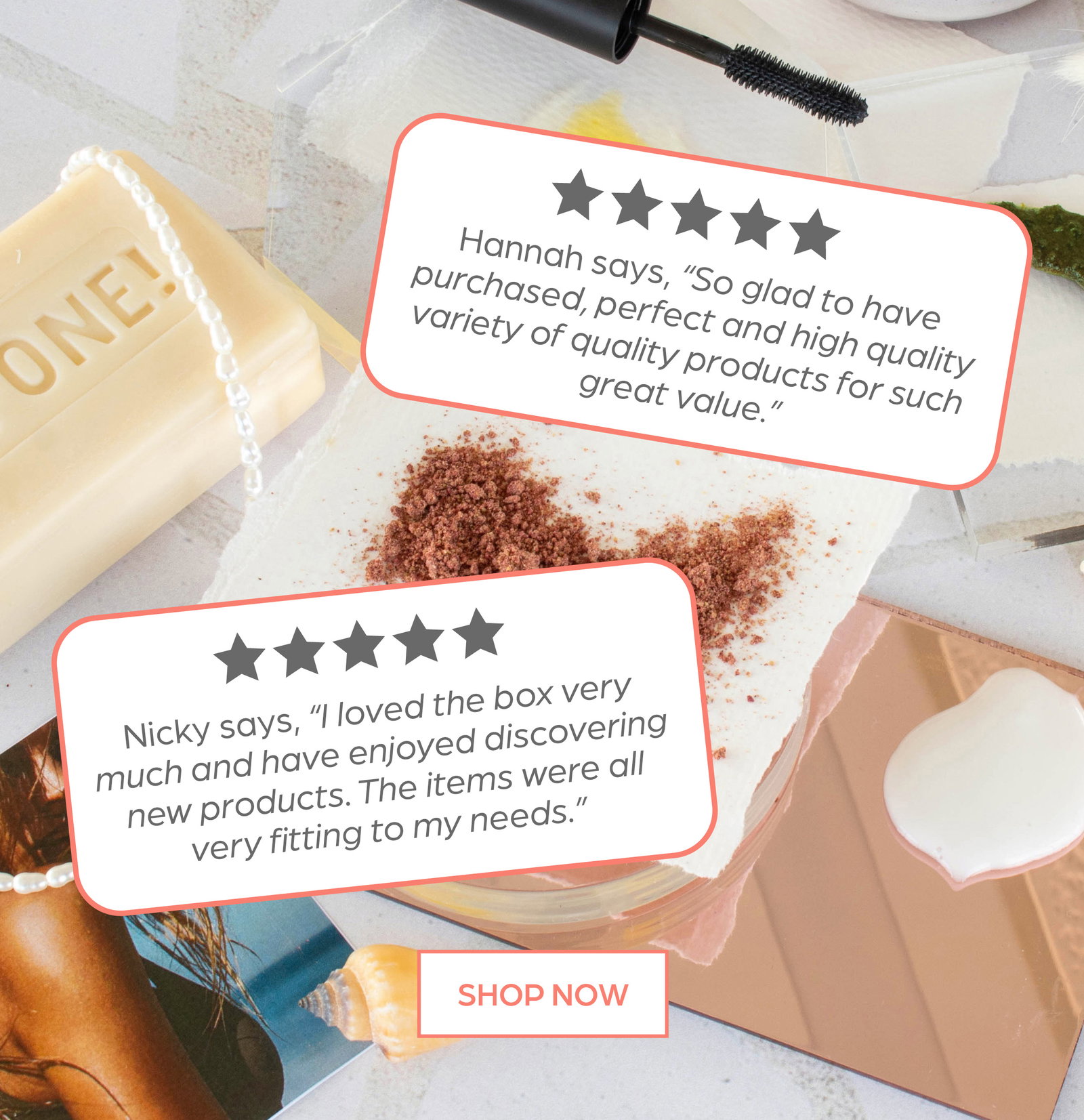 5 star customer Beauty Box reviews