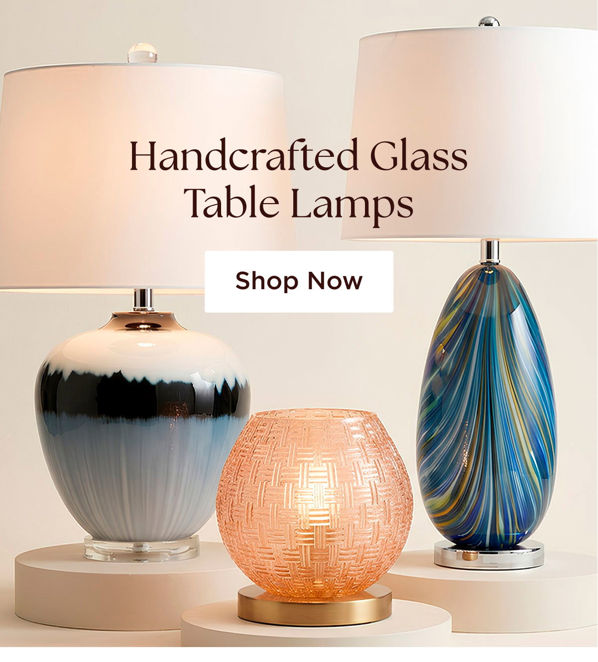 Handcrafted Glass Table Lamps - Shop Now