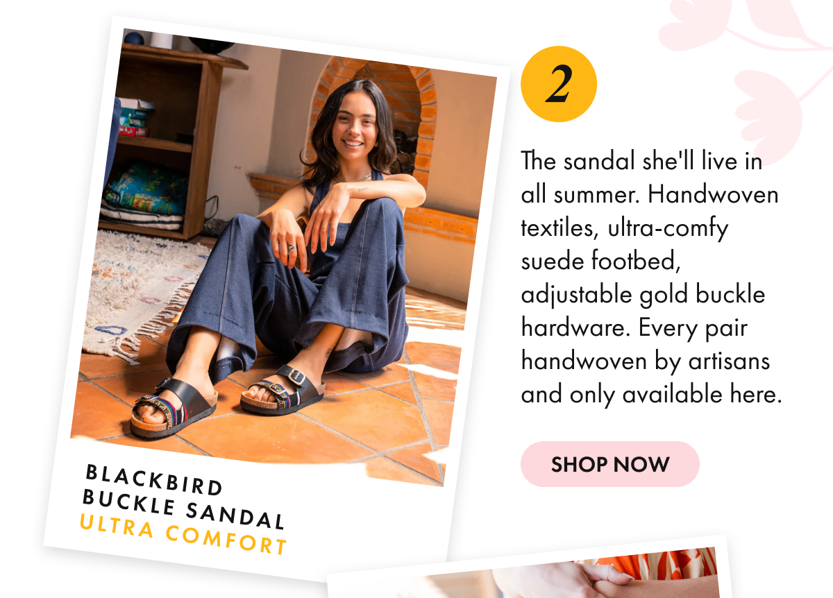 blackbird buckle sandal ultra comfort