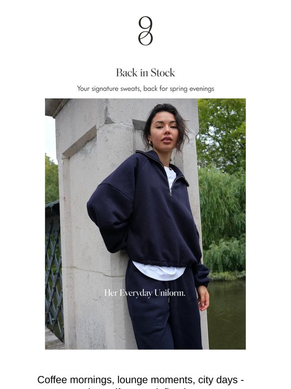 Back in Stock: The Return of Signature Sweats.