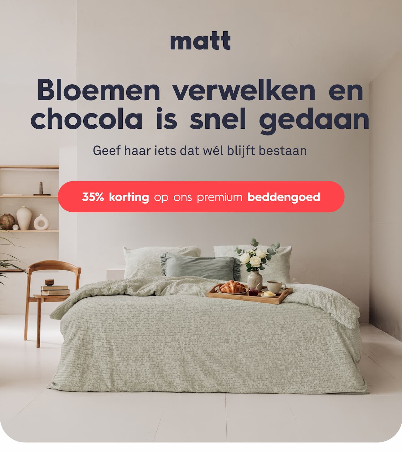 Bloemen verwelken en chocola is snel gedaan