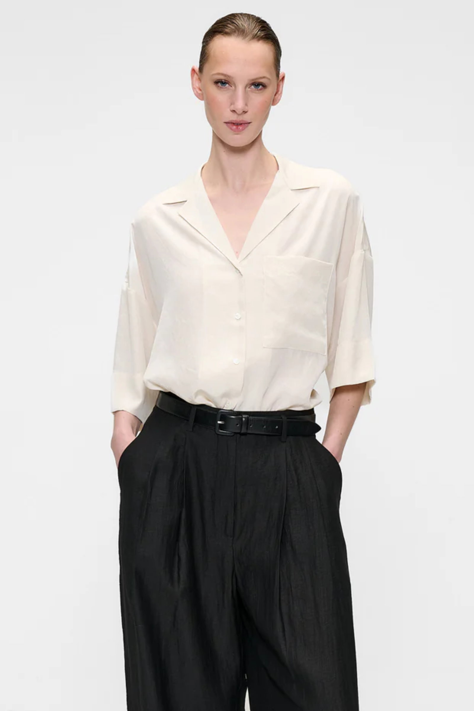 Techno Silk Boxy Shirt